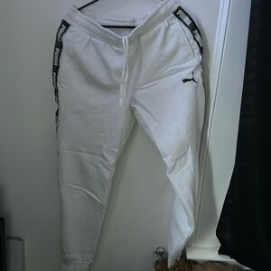 White Puma Sweats